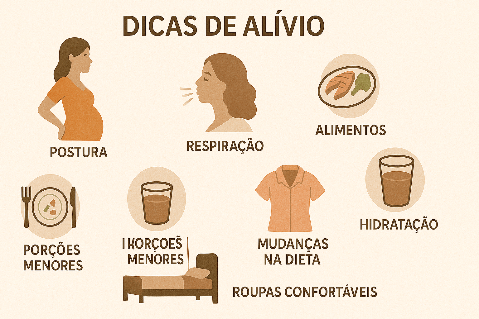 8 técnicas naturais para alívio imediato da azia na gravidez