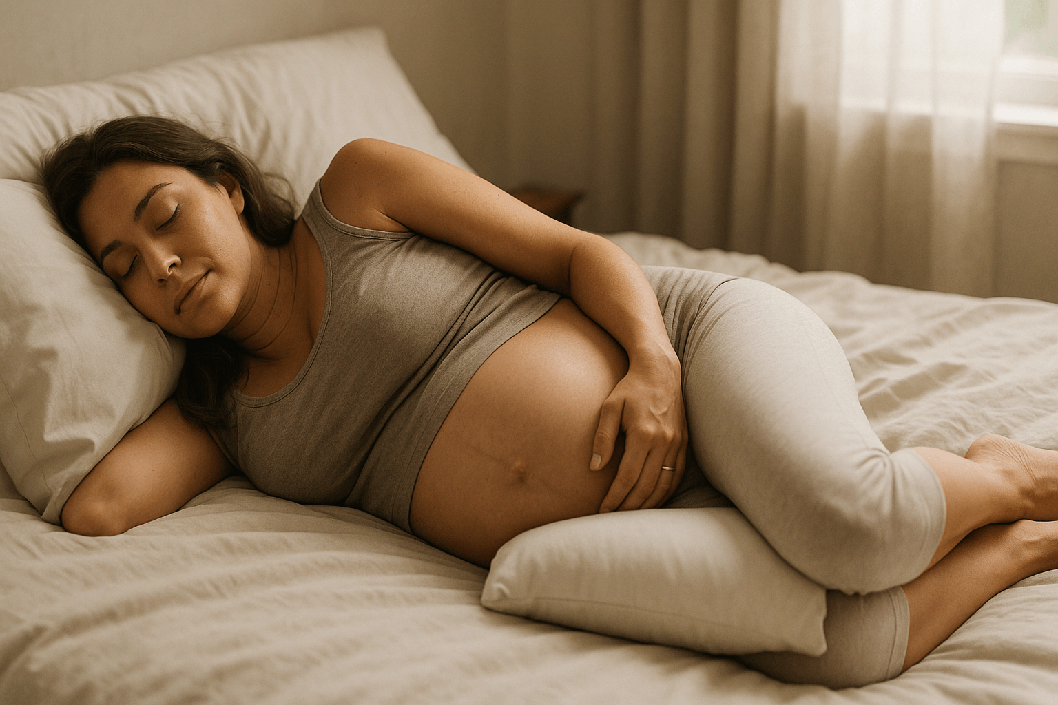 Qual a melhor posição para dormir na gravidez? Guia completo para gestantes
