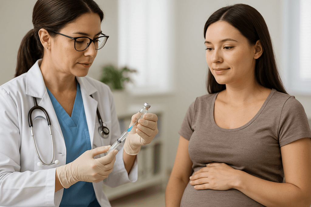 vacinas recomendadas na primeira consulta de pré-natal para proteção da gestante e do bebê