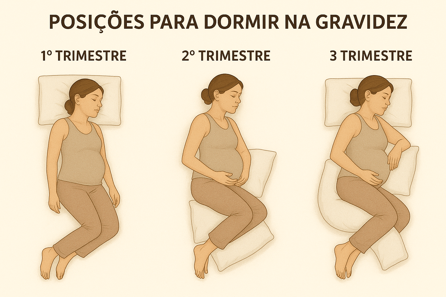Qual a melhor posição para dormir na gravidez? Guia completo para ...