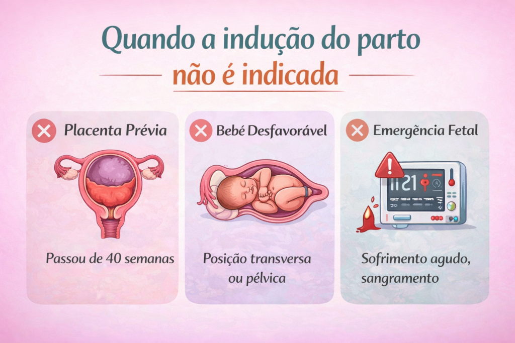 quando o parto induzido não é recomendado